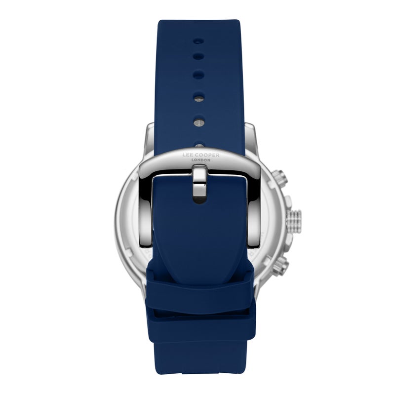 Lee Cooper ساعة متعددة الوظائف من السيليكون للرجال LC08267.369 - 28 مم - Image 3